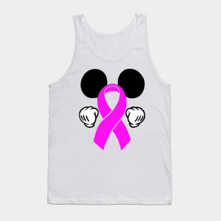 Mouse Ears Awareness Ribbon (Pink) Tank Top